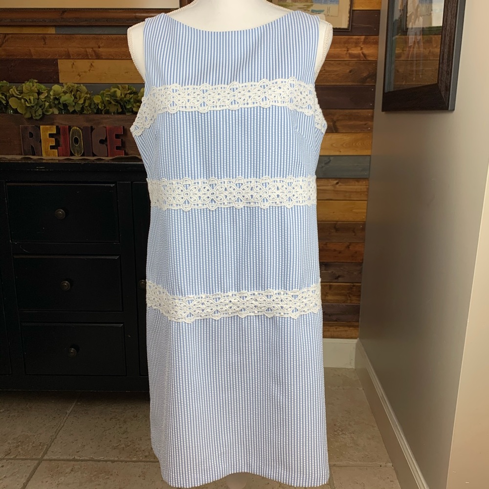 London Times Petite Seersucker dress